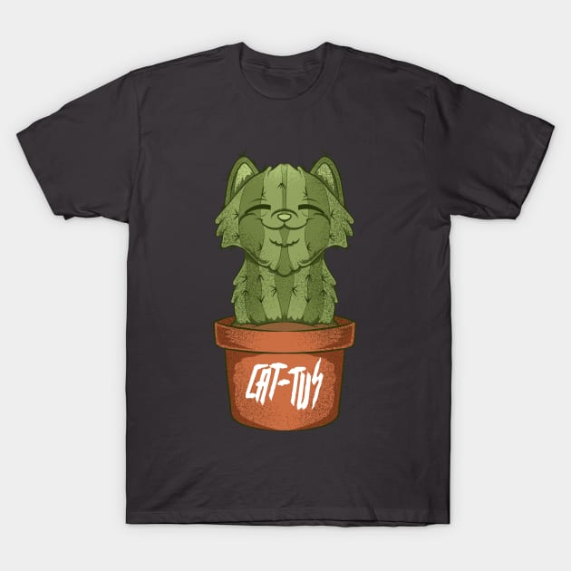 cactus cat funny cat tus fun and cute T-Shirt by the house of parodies